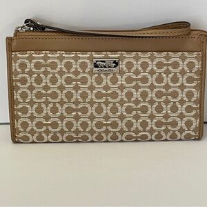 Coach Madison Op Art Clutch with Wrist Strap